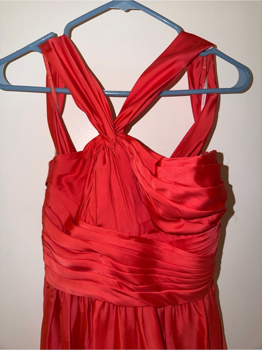 Monique Lhuillier Red Girls' Twisted-Back One-Piece